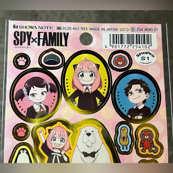 Spy x Family Sticker Sheet Japan Exclusive Officially Licensed Anime Kawaii Anya - Picture 3 of 7